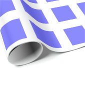 Squares - Electric Blue op White Cadeaupapier (Rol Hoek)