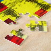 Squares Geometrische kleurrijke abstracte kunst Legpuzzel (Zijkant)