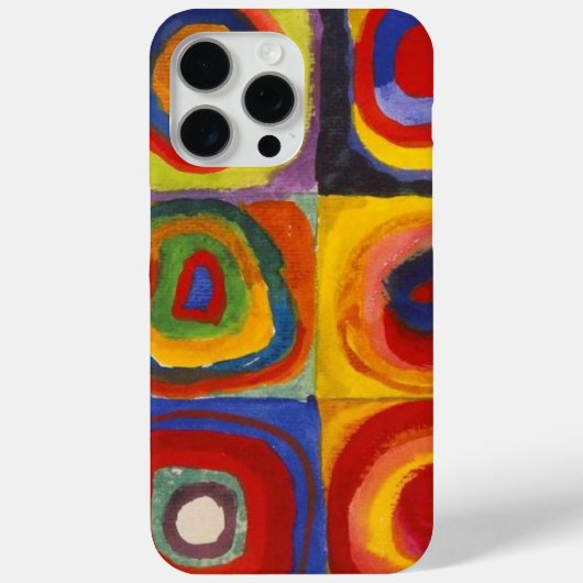 Squares met concentrische cirkels, Kandinsky Case-Mate iPhone Case (Achterkant)