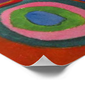 Squares met concentrische cirkels, Kandinsky Poster (Hoek)