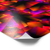 Squares Motif Geometric Pattern Foto Afdruk (Hoek)