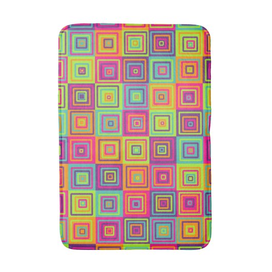 Squares Patroon Badmat (Voorkant Verticaal)