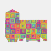 Squares Patroon Bedankdoosjes (Uitgevouwen)