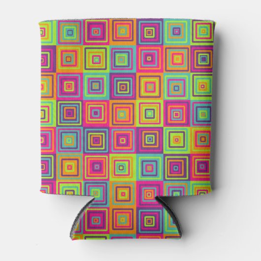 Squares Patroon Blikjeskoeler (Voorkant)