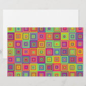 Squares Patroon Briefpapier (Voorkant / Achterkant)