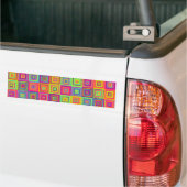 Squares Patroon Bumpersticker (Op Truck)