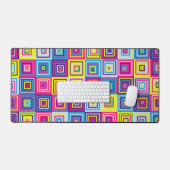 Squares Patroon Bureaumat (Keyboard & Muis)