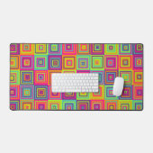 Squares Patroon Bureaumat (Keyboard & Muis)