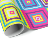 Squares Patroon Cadeaupapier (Rol Hoek)