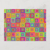 Squares Patroon Feestdagenkaart (Voorkant)