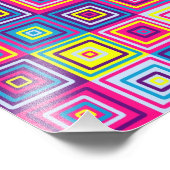 Squares Patroon Foto Afdruk (Hoek)