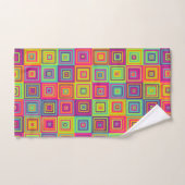 Squares Patroon Handdoek (Handdoek)