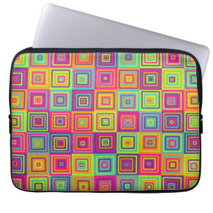 Squares Patroon Laptop Sleeve