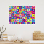 Squares Patroon Poster (Keuken)