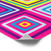 Squares Patroon Poster (Hoek)