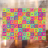 Squares Patroon Raamsticker (Vel 2)
