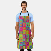 Squares Patroon Schort (Gedragen)