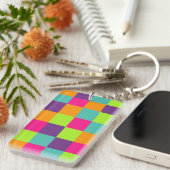 Squares Patroon Sleutelhanger (Voorkant Rechts)