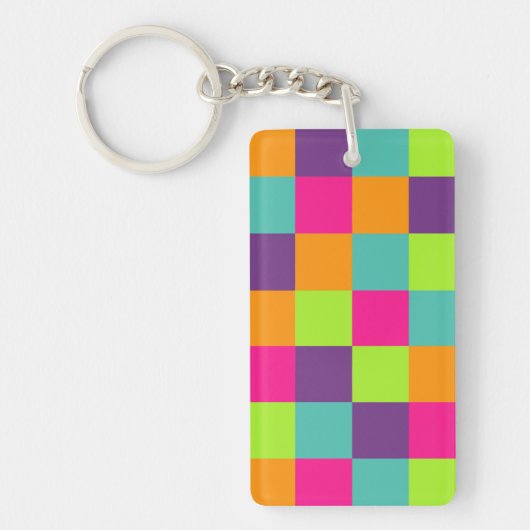 Squares Patroon Sleutelhanger (Voorkant)