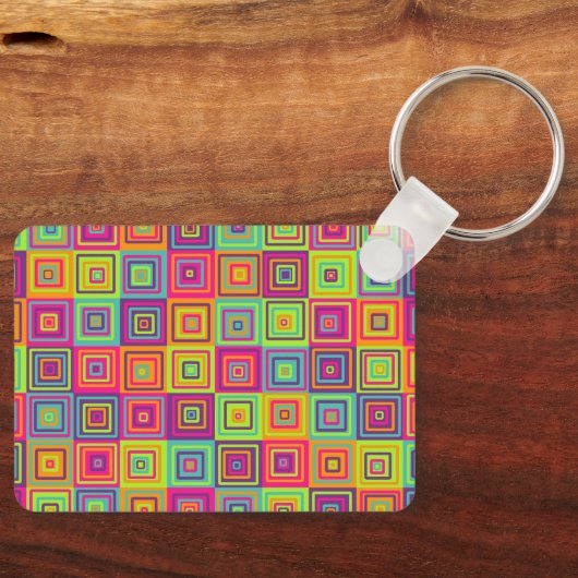 Squares Patroon Sleutelhanger (Voorkant)
