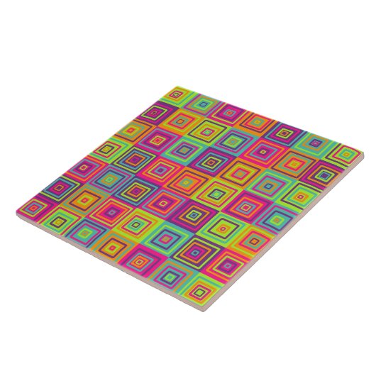 Squares Patroon Tegeltje (Zijkant)