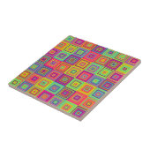 Squares Patroon Tegeltje (Zijkant)