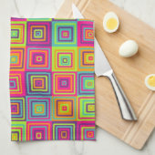 Squares Patroon Theedoek (Quarter Fold)