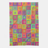 Squares Patroon Theedoek (Verticaal)