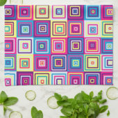 Squares Patroon Theedoek (Gevouwen)