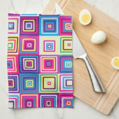 Squares Patroon Theedoek (Quarter Fold)