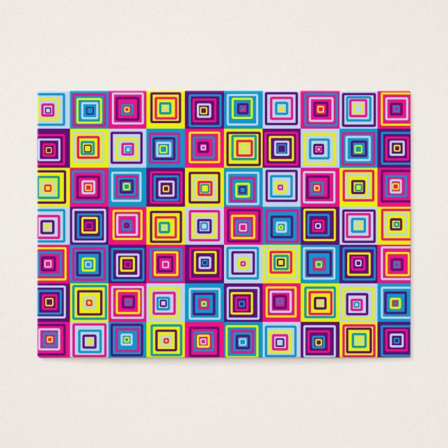 Squares Patroon Visitekaartje (Voorkant)