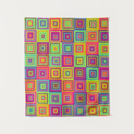 Squares Patroon Wandkleed (Voorkant)