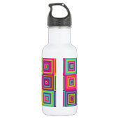 Squares Patroon Waterfles (Achterkant)