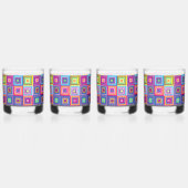 Squares Patroon Whisky Glas (Rechts)