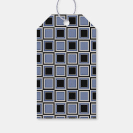 Squares pattern cadeaulabel