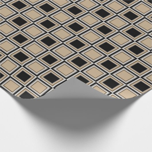 Squares pattern cadeaupapier (Hoek)