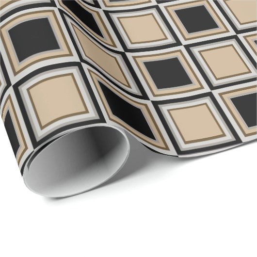 Squares pattern cadeaupapier (Rol Hoek)