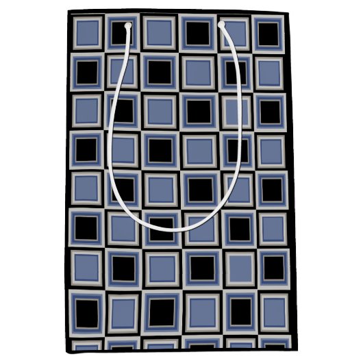 Squares pattern medium cadeauzakje (Voorkant)