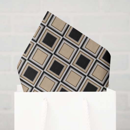 Squares pattern tissuepapier (Cadeauzakje)