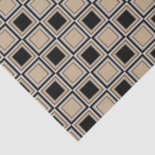 Squares pattern tissuepapier (Detail)