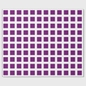 Squares - Plum on White Cadeaupapier (Vlak)