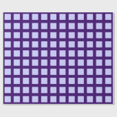 Squares - Powder Blue op Deep Paars Cadeaupapier (Vlak)