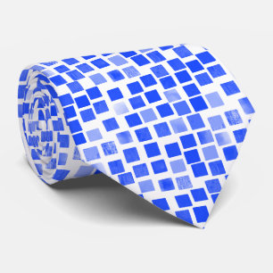 Squares v2- Geel op wit Stropdas