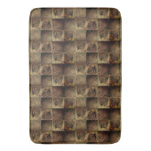 Squares with round shapes simulating wooded relief badmat (Voorkant Verticaal)