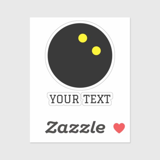 Squash ball double dot aangepaste vinyl stickers (Vel)