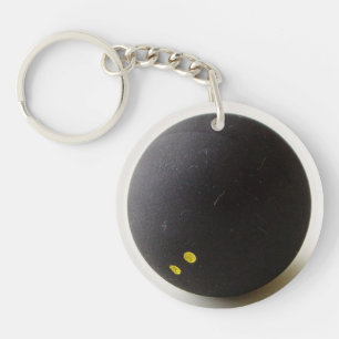 Squash Ball ID Bag LABEL Persoonlijke tekst Sleute Sleutelhanger