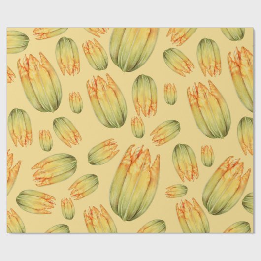 Squash Blossom Cadeaupapier (Vlak)