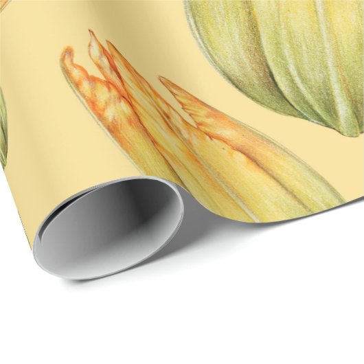 Squash Blossom Cadeaupapier (Rol Hoek)