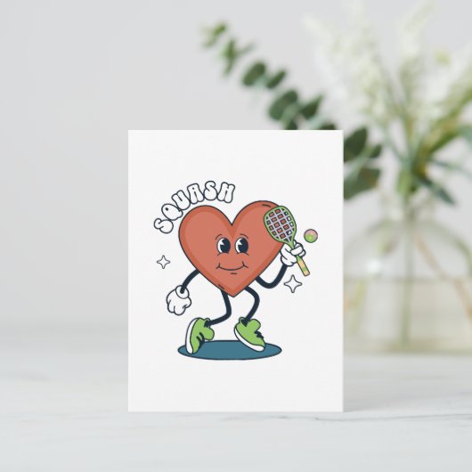 squash briefkaart (Staand voorkant)