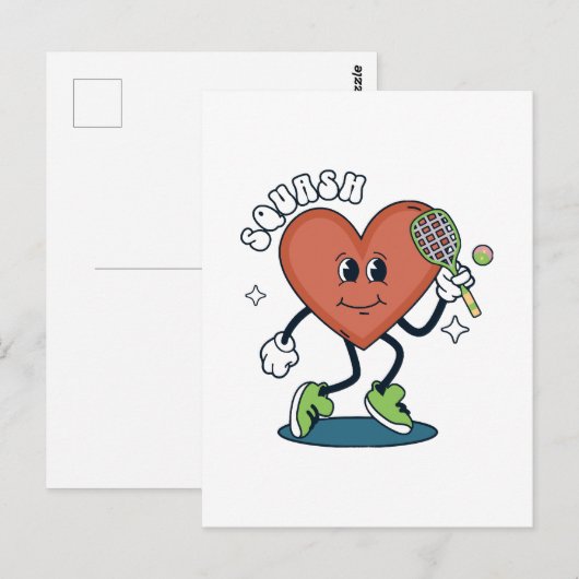 squash briefkaart (Voorkant / Achterkant)